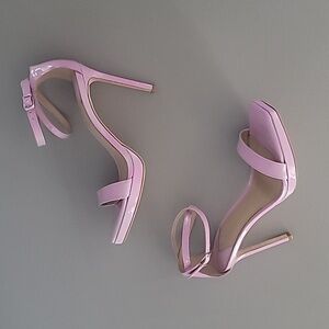 Antonio Melani Marcey Patent Leather Ankle Strap Platform Dress Sandals 7.5M